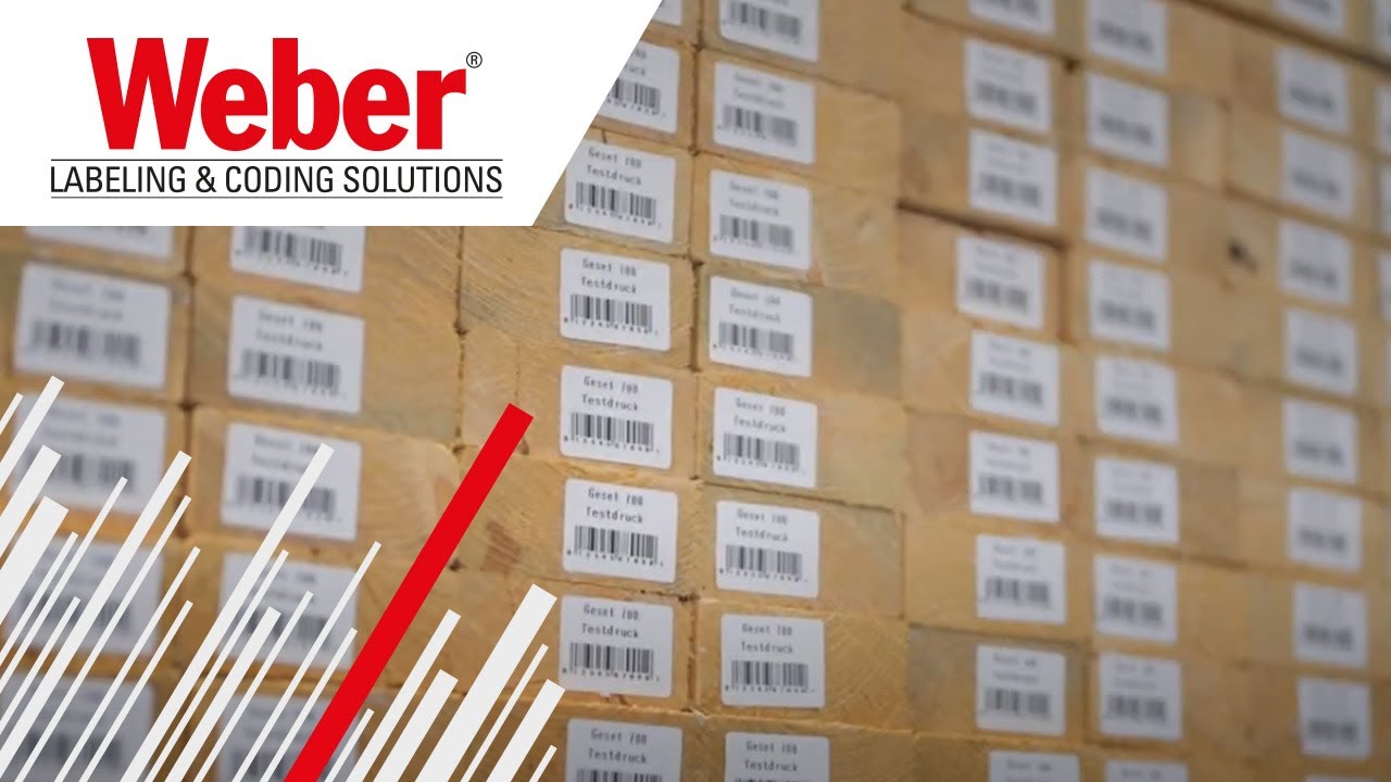 Automated wood stack labelling | Weber Marking Systems