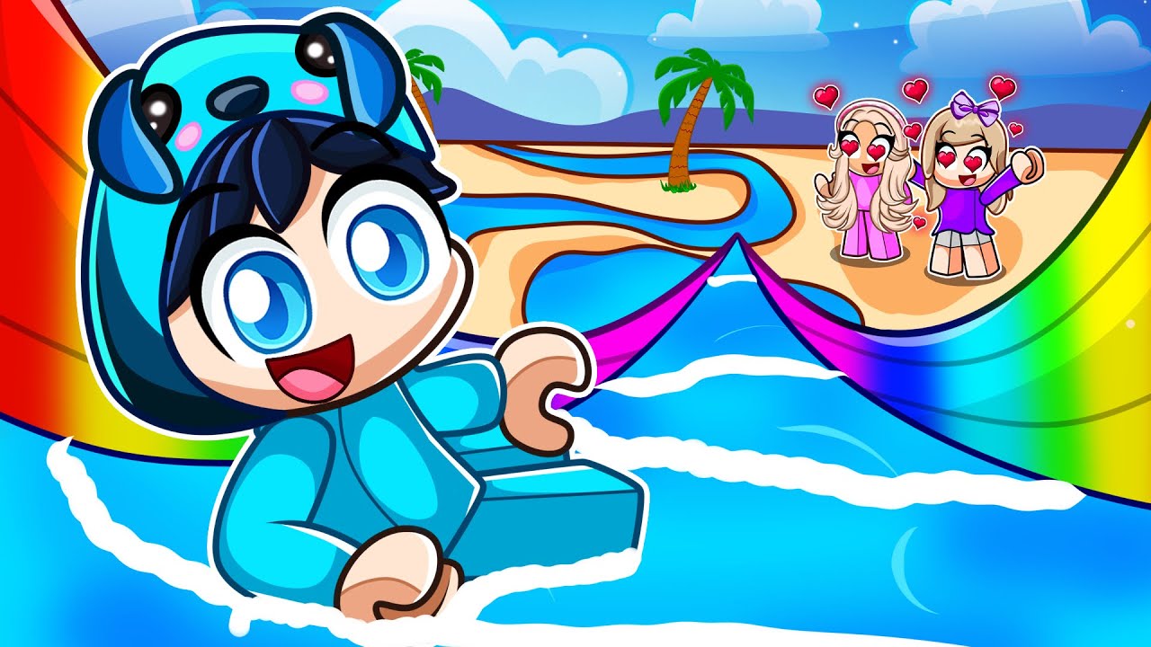 I Spent $10,000,000 On The BIGGEST WATERSLIDE In Roblox With MY CRAZY FAN GIRLS!