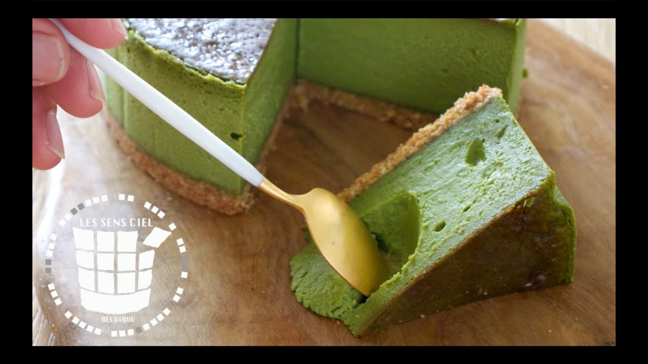 超濃厚！抹茶のとろけるチーズケーキの作り方✴︎✴︎How to make Matcha cheesecake✴︎ベルギーより#190