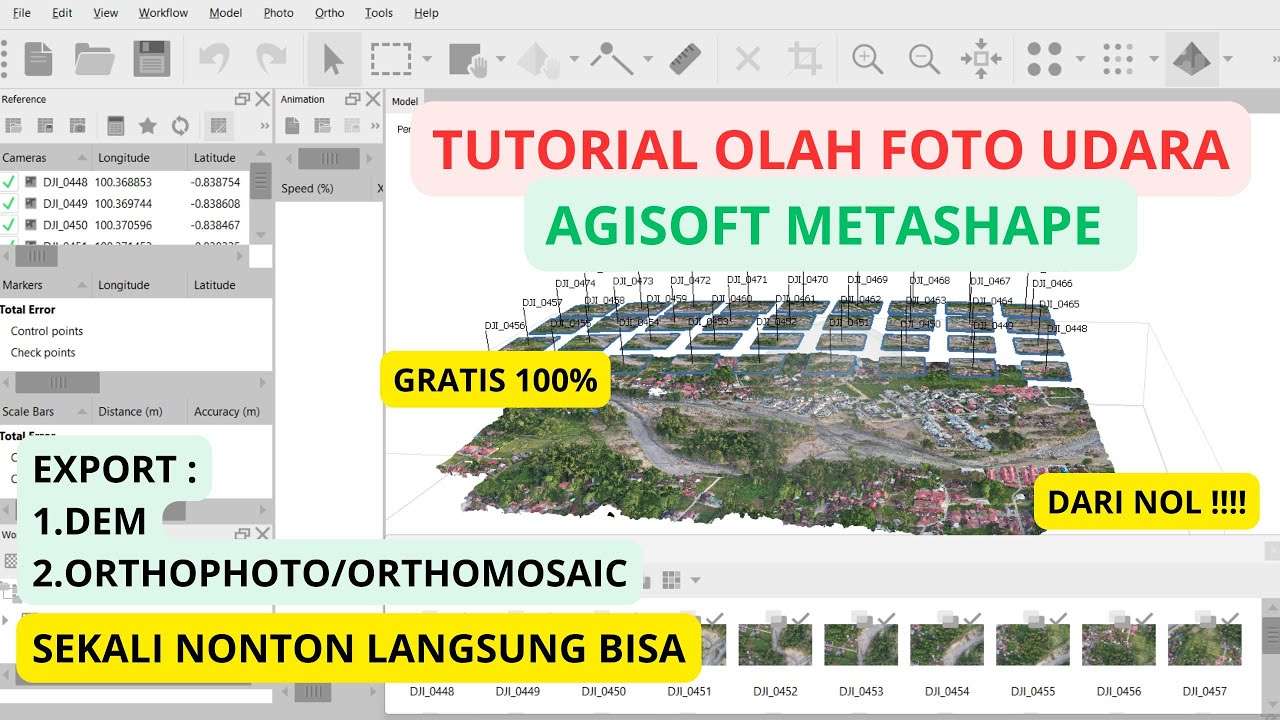 Tutorial Mengolah Foto Udara Agisoft Metashape