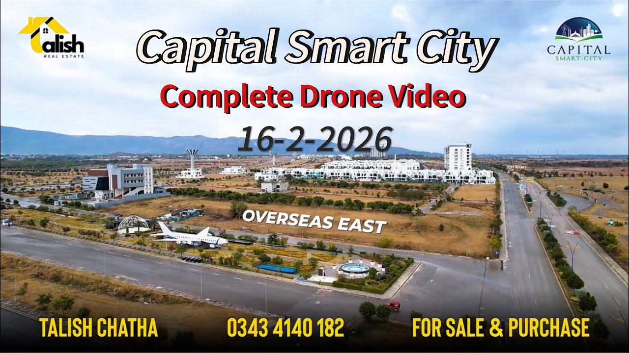 Capital Smart City Complete Drone Video | Check the Development on High Speed | All Amenities 
