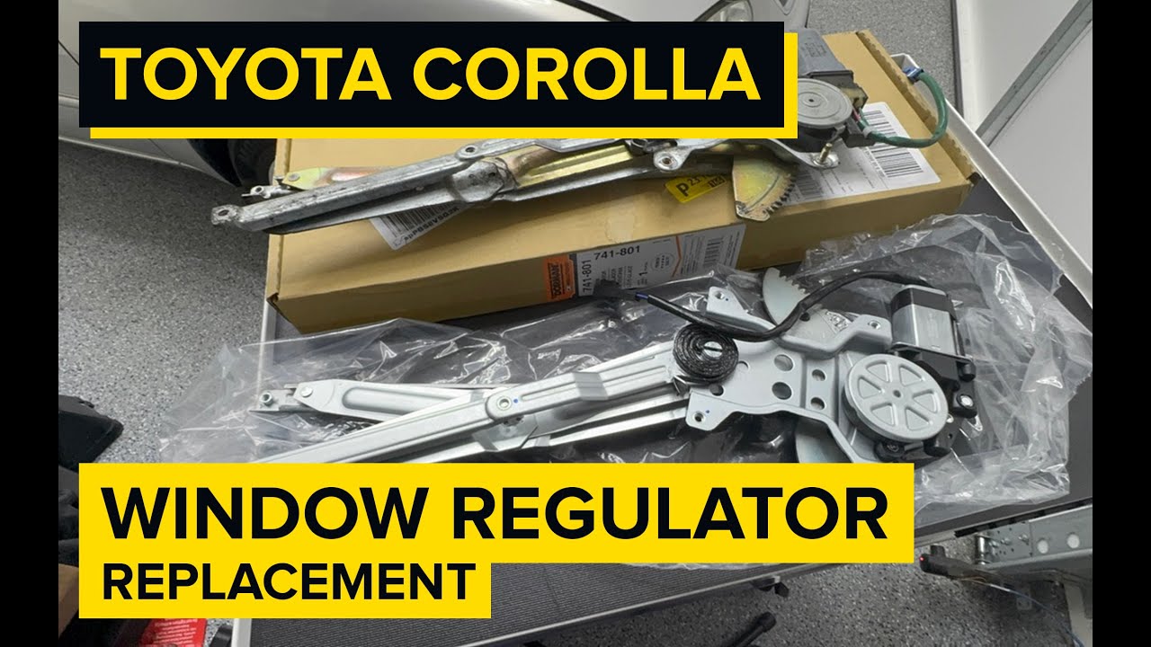 1998-2002 Toyota Corolla Window Regulator Replacement