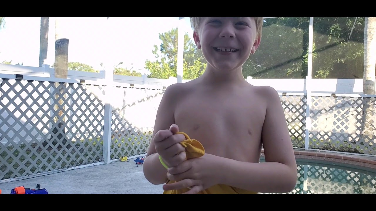 Day 50 of Social Distancing: No Bathing Suit? Check out the boys' life hack