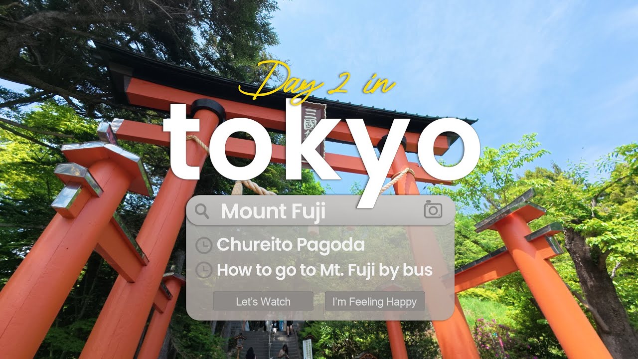 Short Day Trip from Tokyo to Mount Fuji | Visiting Chureito Pagoda & Fuji-san Viewpoint, Japan