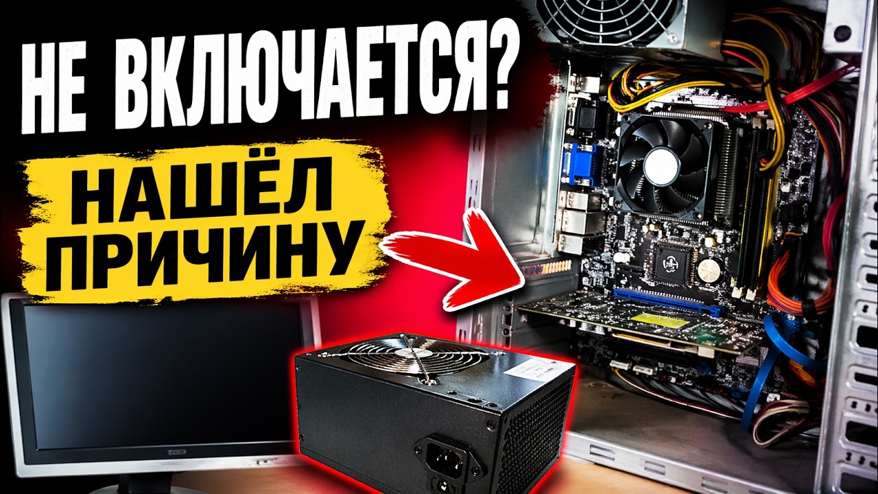 🔥 НЕ ВКЛЮЧАЕТСЯ КОМПЬЮТЕР?! ЛЕГКОЕ РЕШЕНИЕ за 5 МИНУТ! 😱💻
