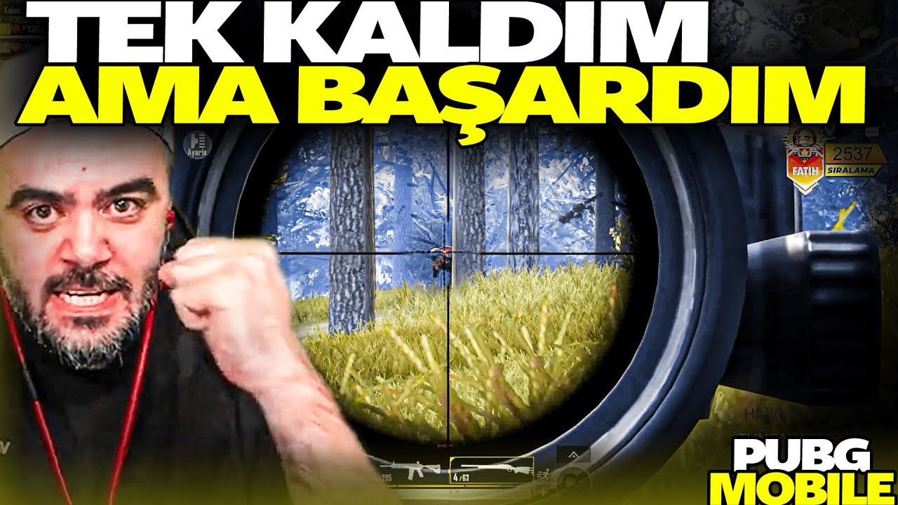 TEK KALDIM AMA YIKILMADIM !!! ( EFSANE WİN ) - PUBG MOBİLE