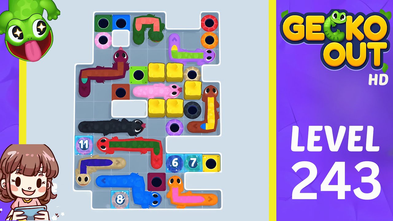 Gecko Out Level 243 Solution Walkthrough