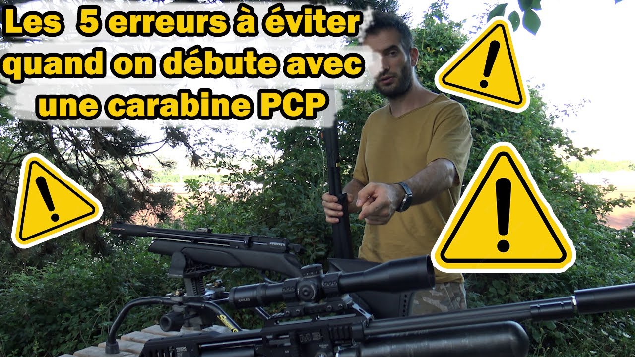 Les erreurs à éviter avec les carabines à plombs PCP pour les débutants