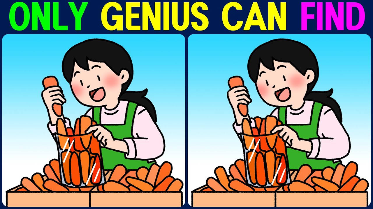 【Find the Difference】 Only Genius Can Spot The Difference!