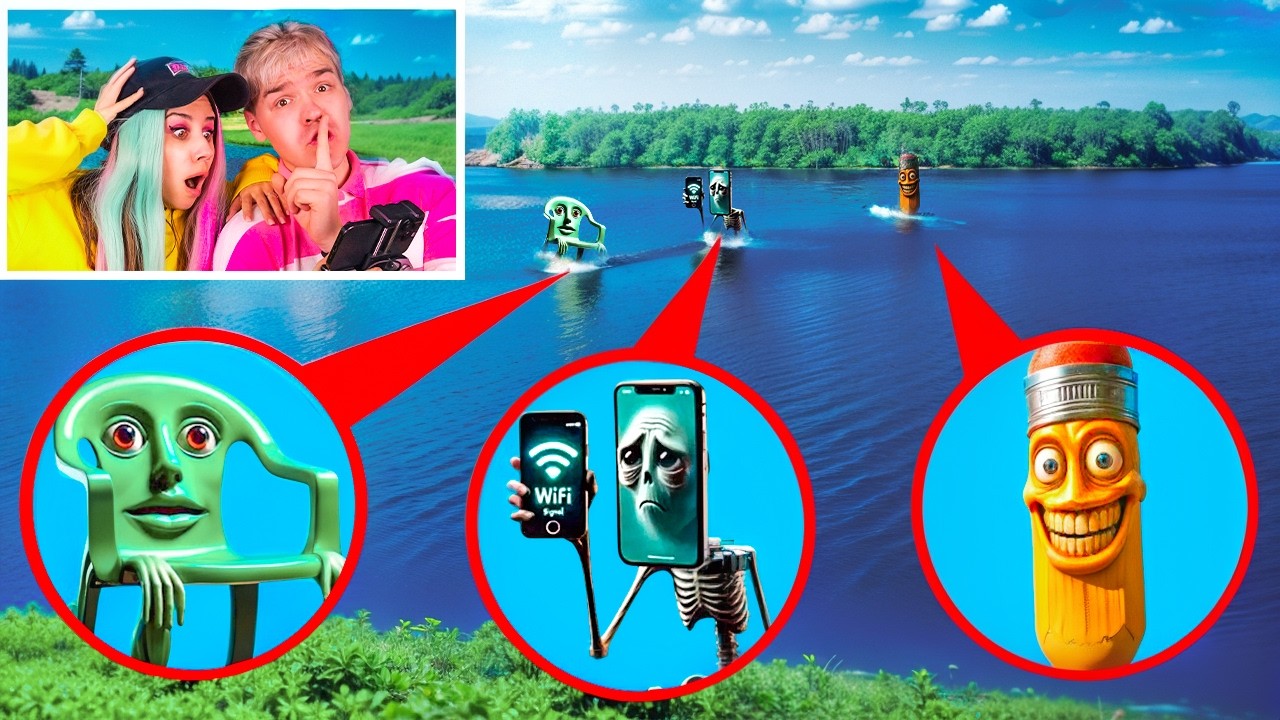 МОЙ ДРОН СНЯЛ STEAL A BRAINROT в реальной жизни!! 😱