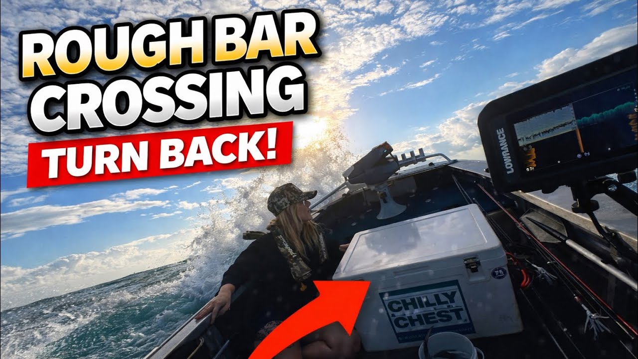 Rough Bar Crossing in a Small Tinny — We Had to Turn Around!
