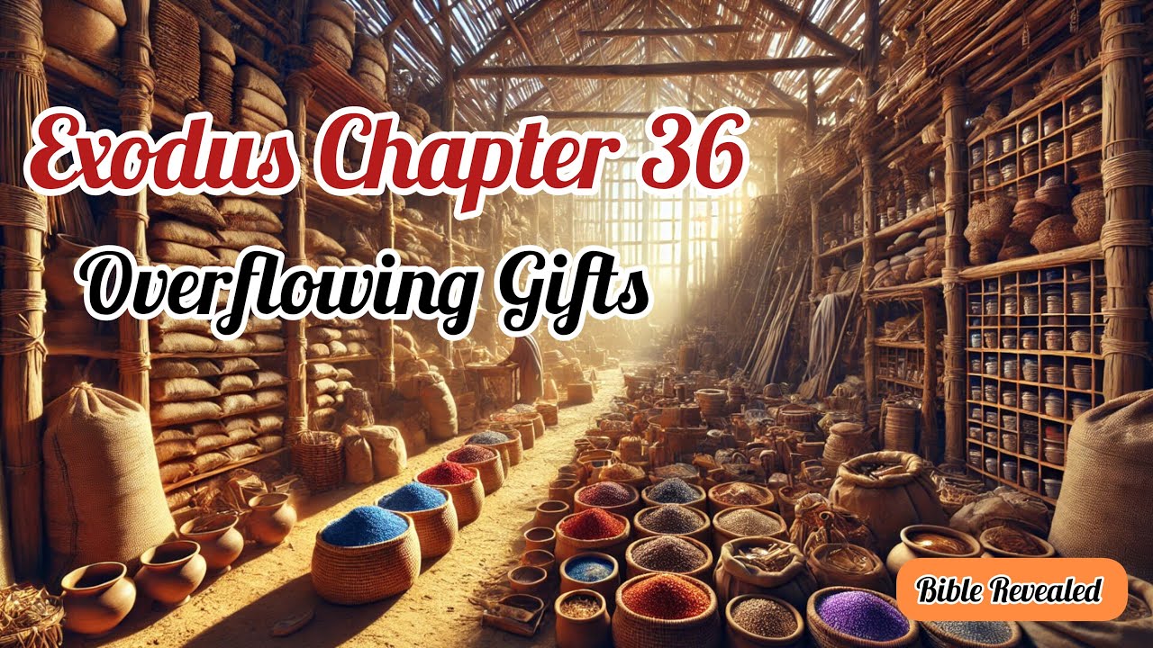 Moses: Overflowing Generosity: When God's People Gave Too Much! |Exodus 36 | AI | BR