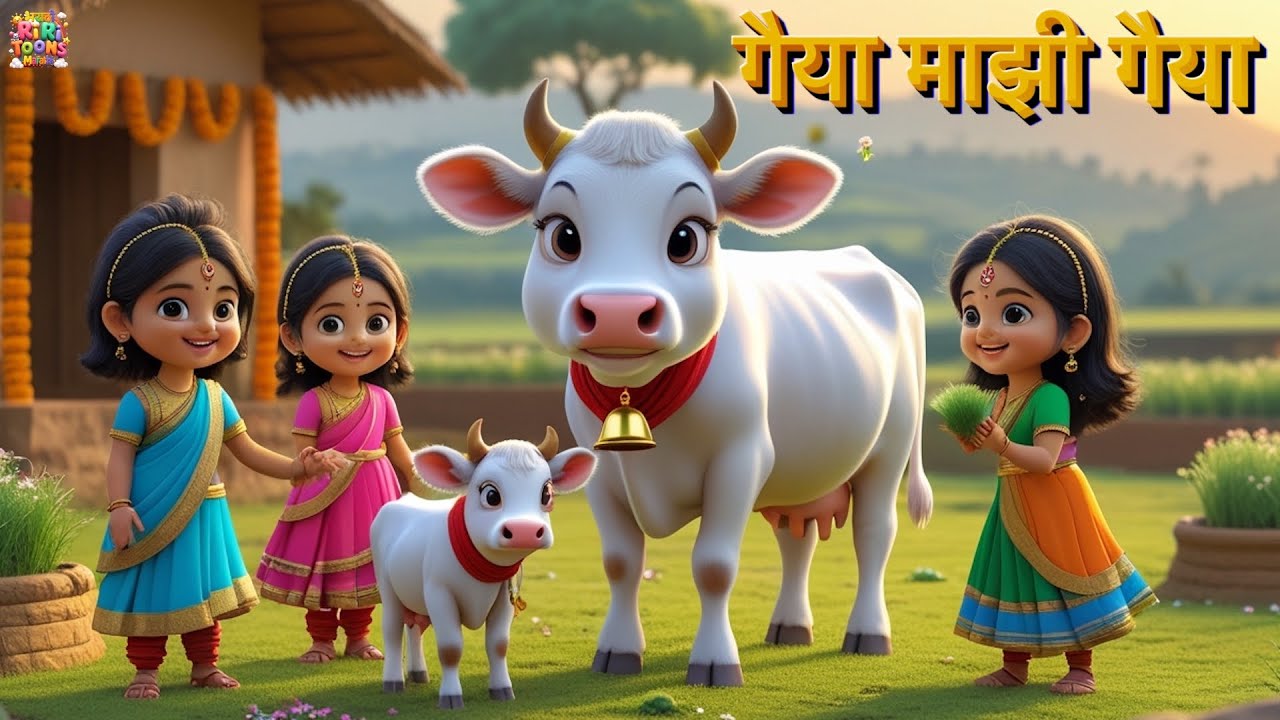 🐄 गैया माझी गैया | मजेदार मराठी बालगीत | Marathi Kids Rhyme | Gaiya Meri Gaiya | Marathi Kids Rhymes