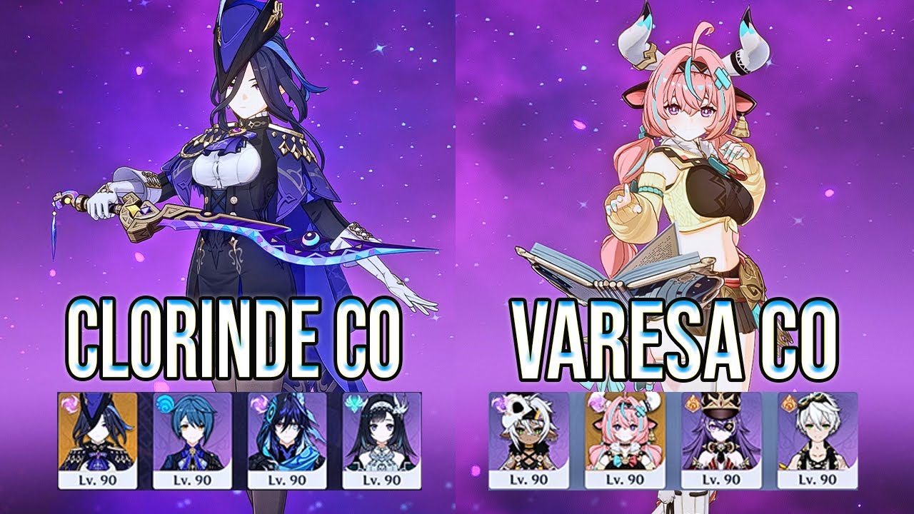 Clorinde C0 & Varesa C0 Spiral Abyss Floor 12 Genshin Impact