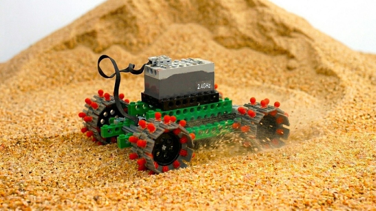High-Speed LEGO Technic Car Sand Challenge!  | RB Lego Technic