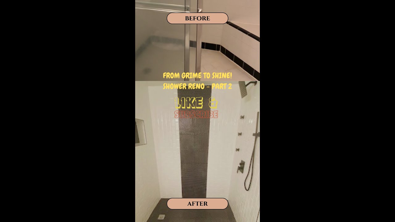 FROM GRIME TO SHINE! SHOWER RENO PART 2 | #diy #lifestyle #design #adayinmylife