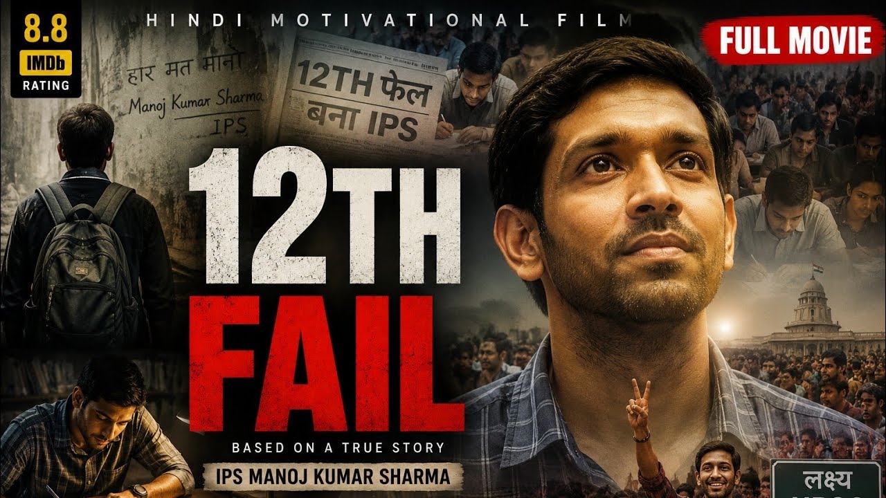 12th Fail (2023) Full Hindi Movie | IPS Manoj Kumar Sharma Motivational Story | Real Full Movie | 