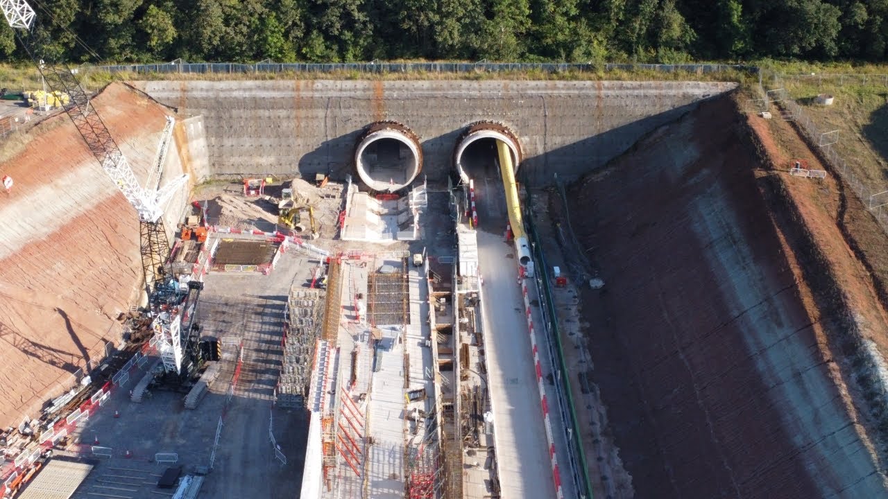 HS2 Construction - Long Itchington Wood Tunnel near Southam