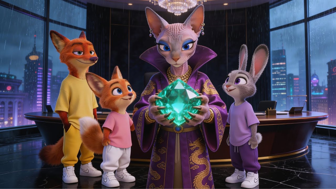 Nick & Judy - Secret Revealed! The Sphinx’s Hidden Lair | Zootopia 2: Neon Heist (4K AI)