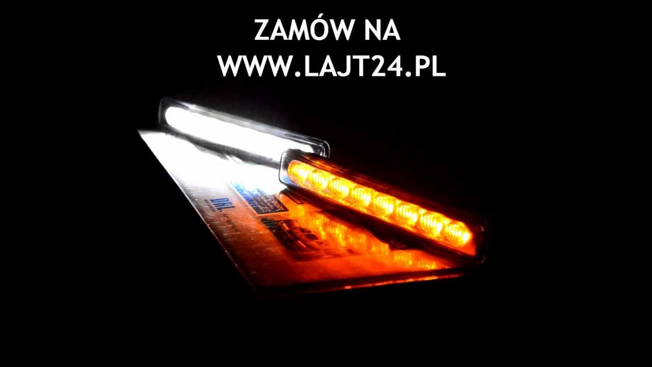 ŚWIATŁA DZIENNE SJD700 Z KIERUNKOWSKAZAMI DAYTIME RUNNING STRIP LIGHTS
