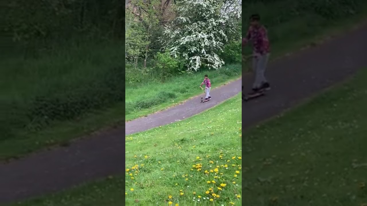 Downhill on Scooter