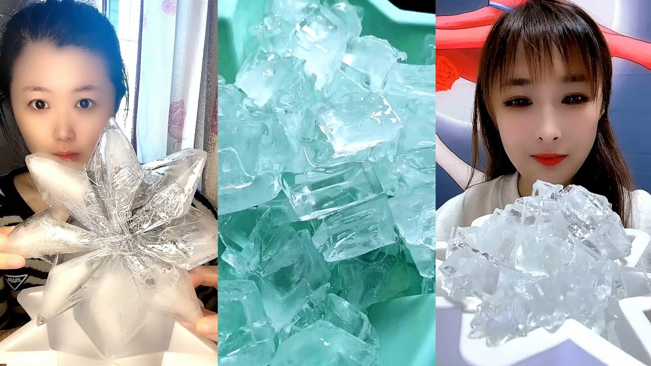 THIN ICE EATING / ICE EATING / ICE CUBE EATING
