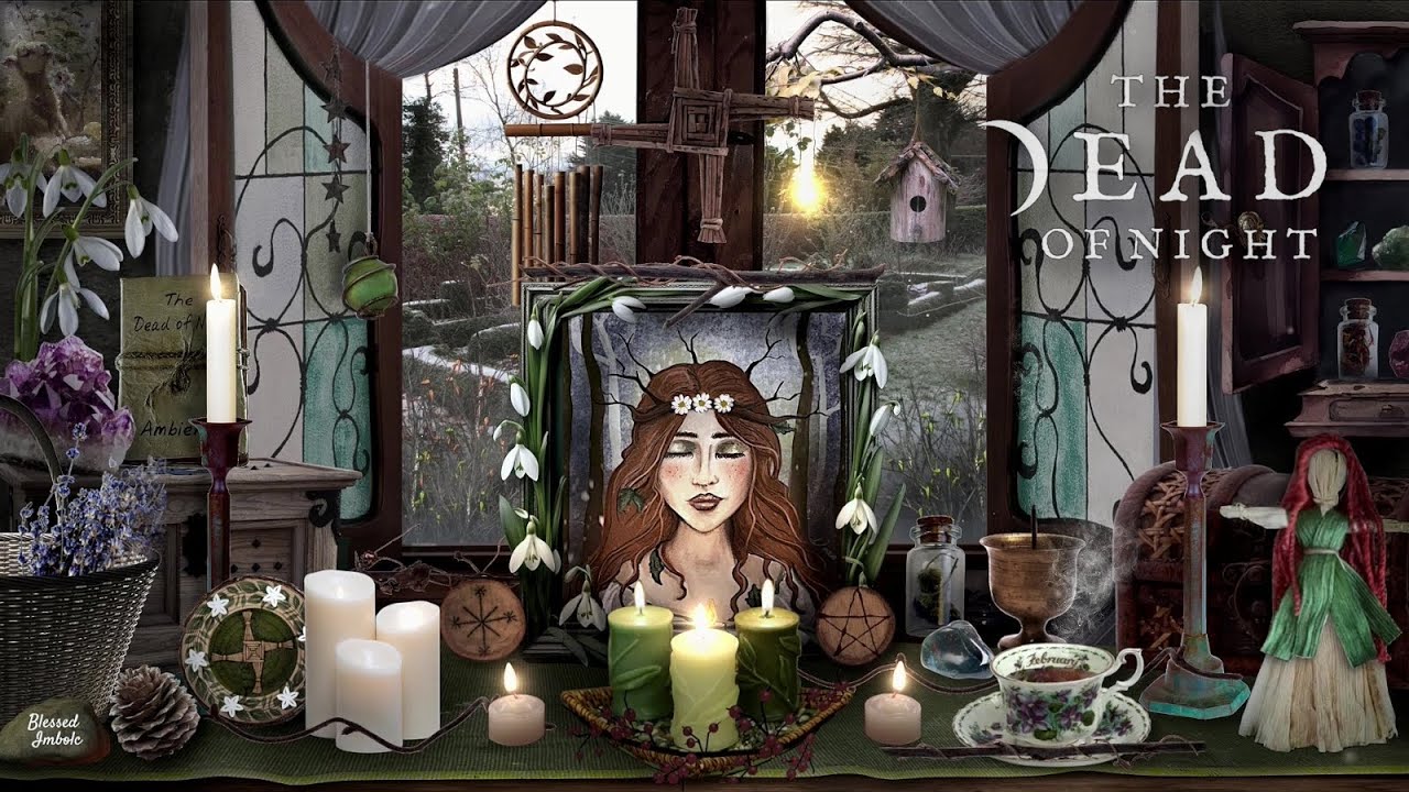 Imbolc Altar Ambience ☀️❄️🕯️🐑 | Saint Brigid's Day | A Harbinger of Spring | ASMR