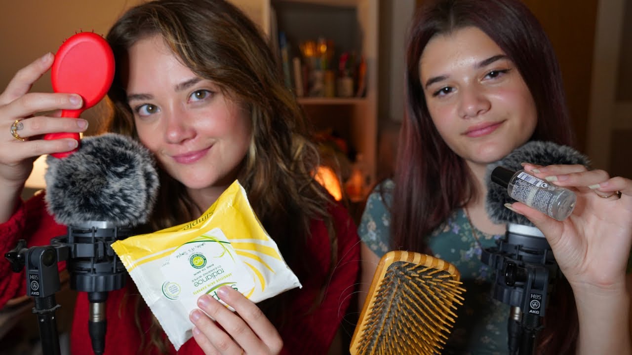 MY COUSIN TRIES ASMR! 💗 New Sounds, Up Close Whispers