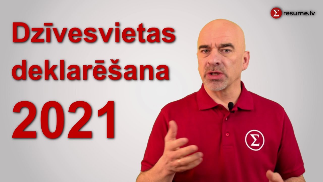 Dzīvesvietas deklarēšana 2021