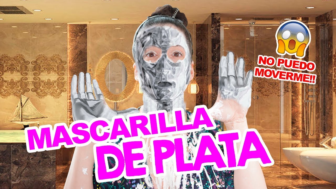 RETO: 1 LIBRA DE MASCARILLA DE PLATA EN MI CARA! NO PUEDO MOVERME 😫| El Mundo de Camila