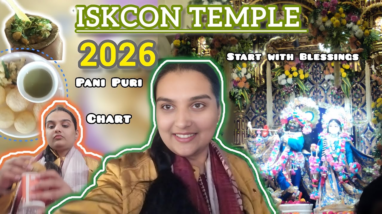 Day 03-20 | 1st  DAY OF THE YEAR | ISKCON TEMPLE 🙏🪷| FULL VLOG 