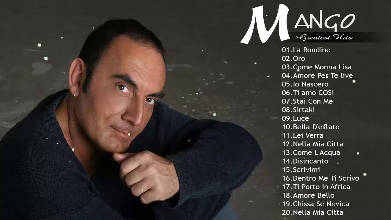 Le migliori canzoni di  Mango - Raccolta 20 successi dei Mango - Best of Mango