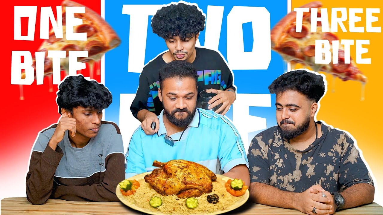 ONE BITE TWO BITE THREE BITE CHALLENGE 😆 EXTREME FUN EVER 🤣