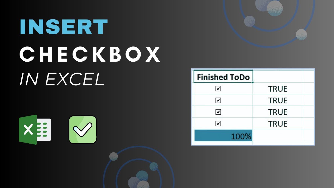How to Add Check Boxes In MS Excel (Step by Step)
