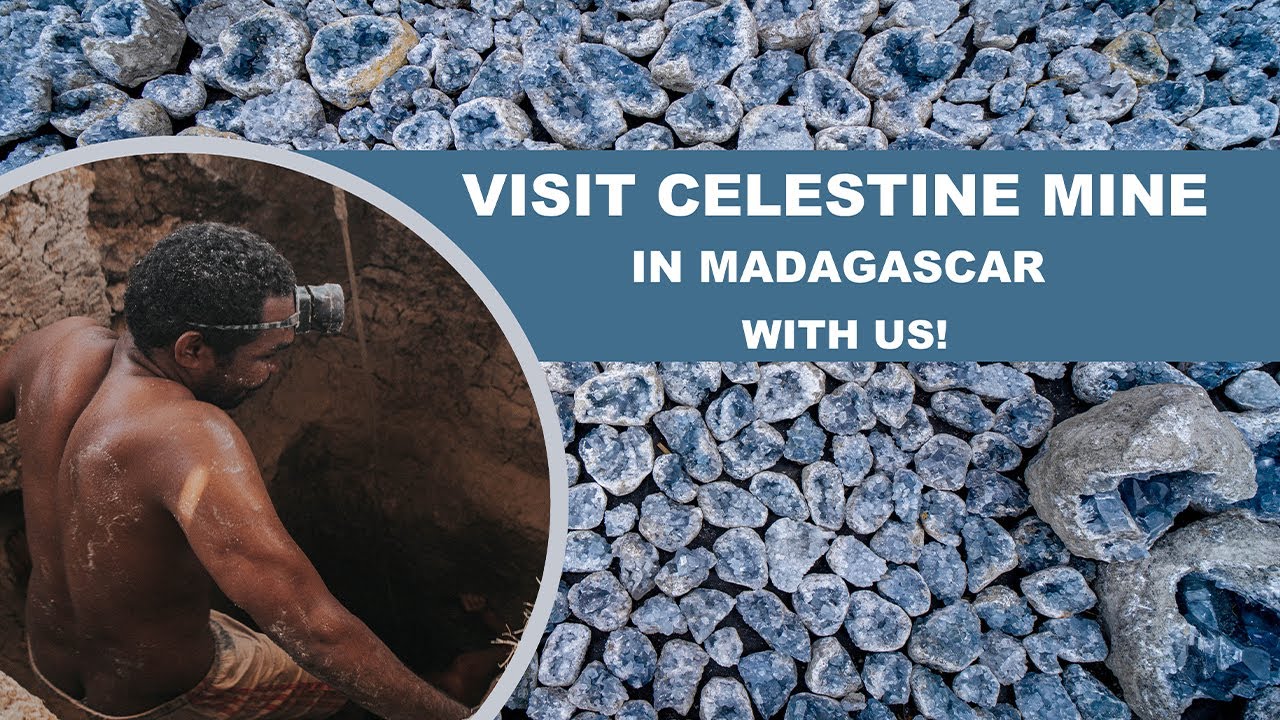 Visit celestine mine in Madagascar