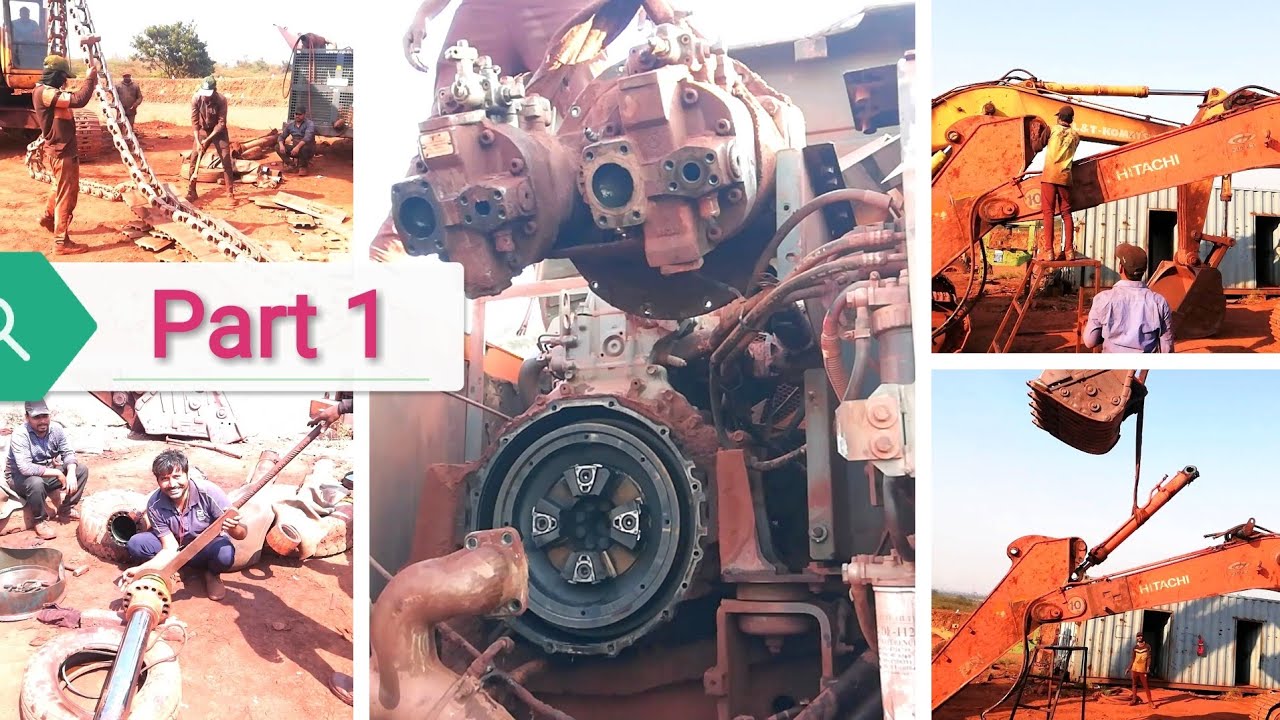 How to repair excavator cylinder and Hydraulic pump part 1 #automobile #excavator #vairalvideo#2026