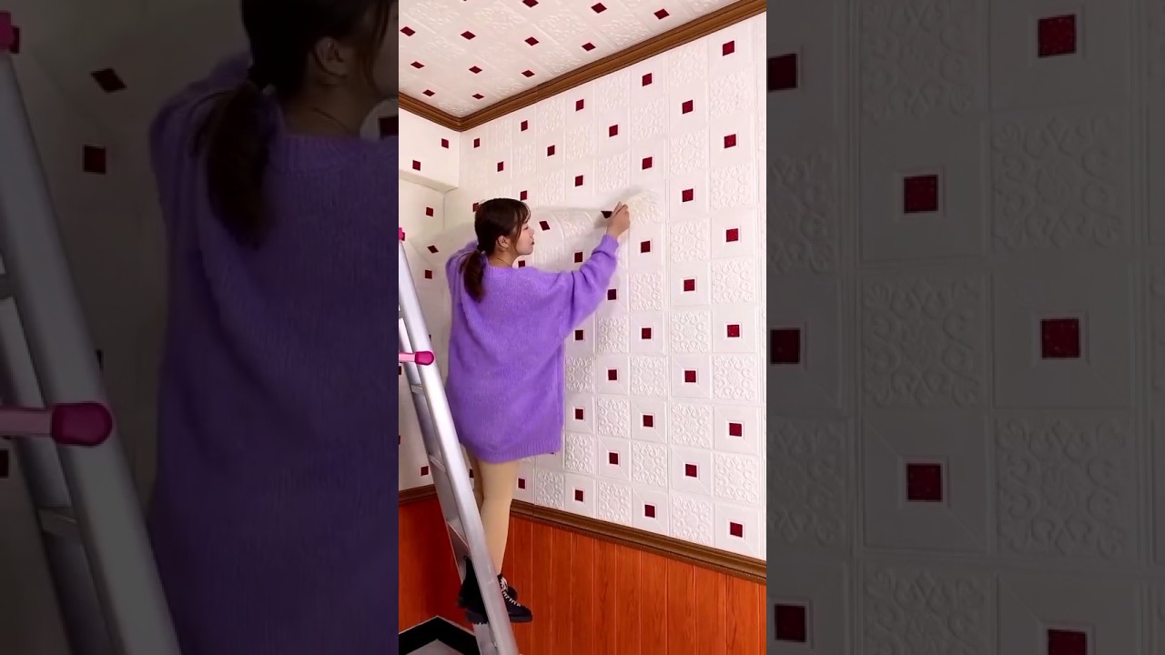 Self Adhesive 3D Wall Stickers #shorts #gadgets #wallpaper #products