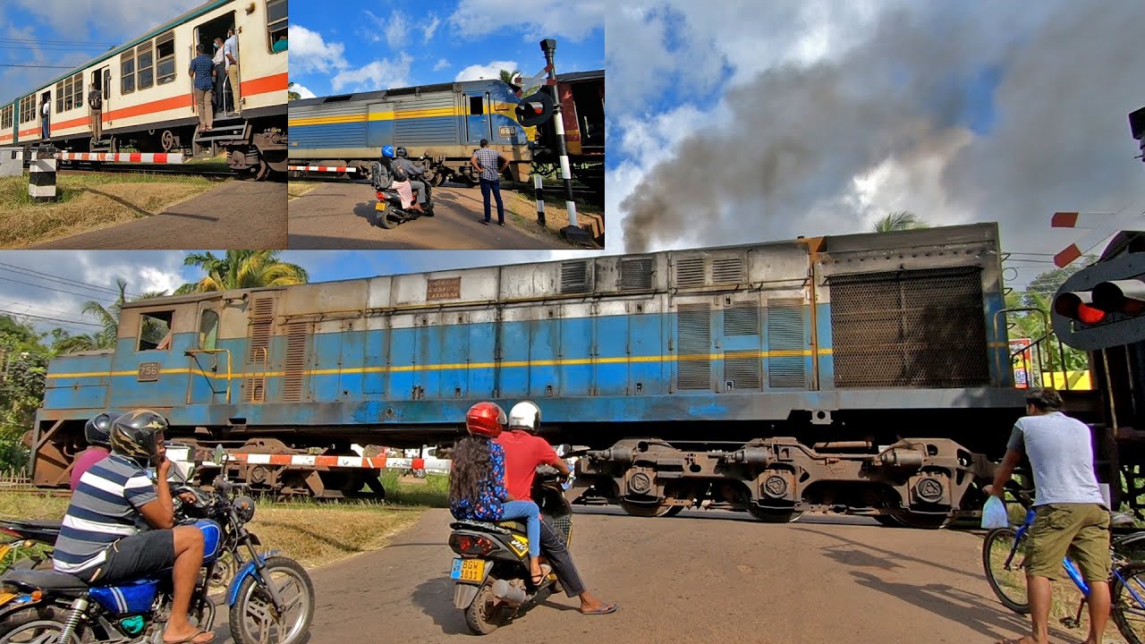 Batuwatta Railway Station Level Crossing in Sri Lanka