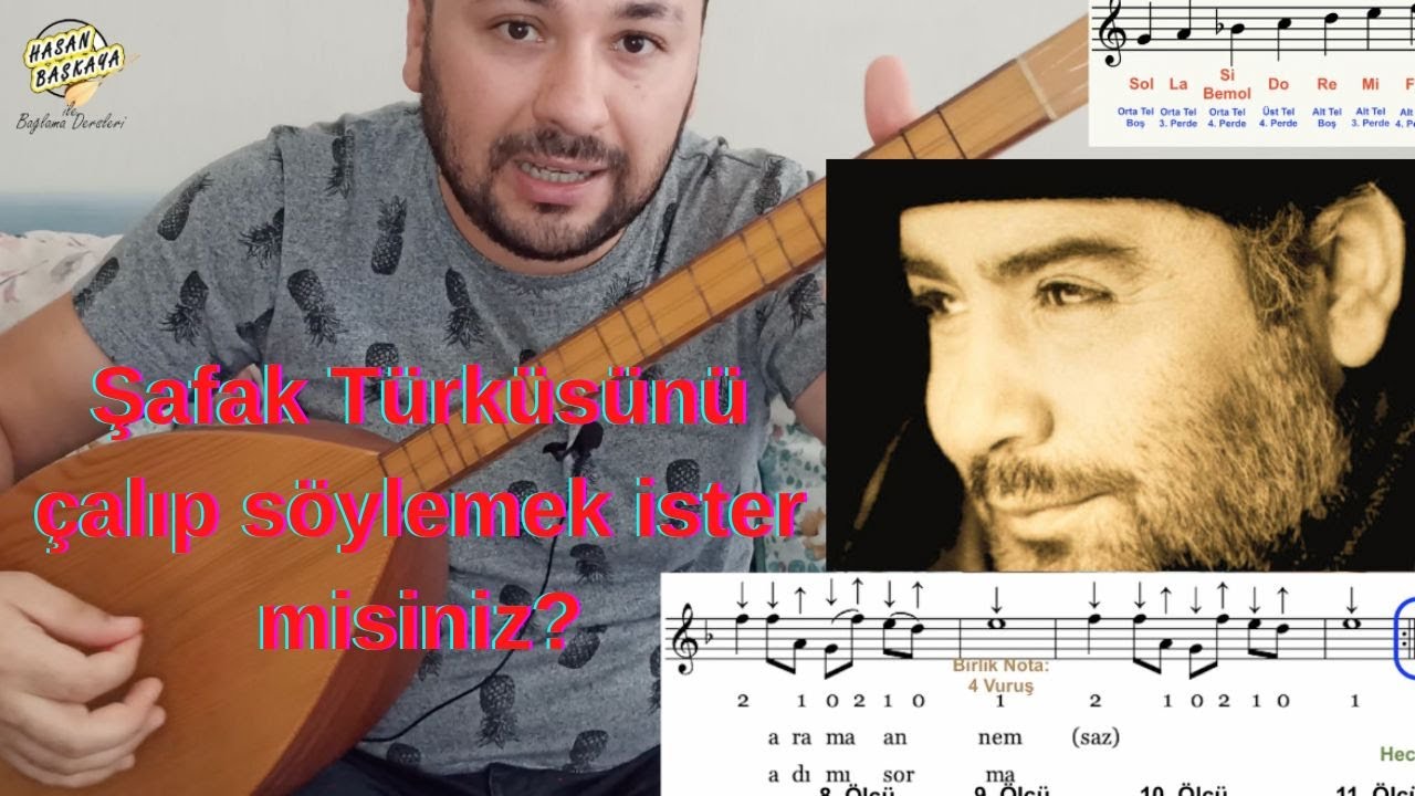 Şafak Türküsü 5) SIFIRDAN Kısa Sap BAĞLAMA ÇALMA VE NOTA ÖĞRENME
