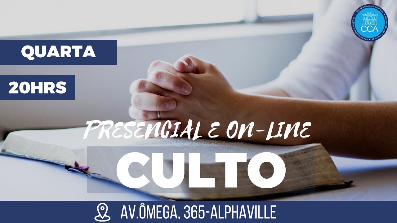 Culto Online | Benção | Palavra | Hinos Culto Ao Vivo Congregação Cristã Apostólica 14.01.26 - 20 H