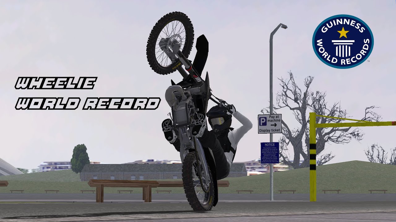 Wheelie World Record on Mx Bikes (+12min) - B-Kon