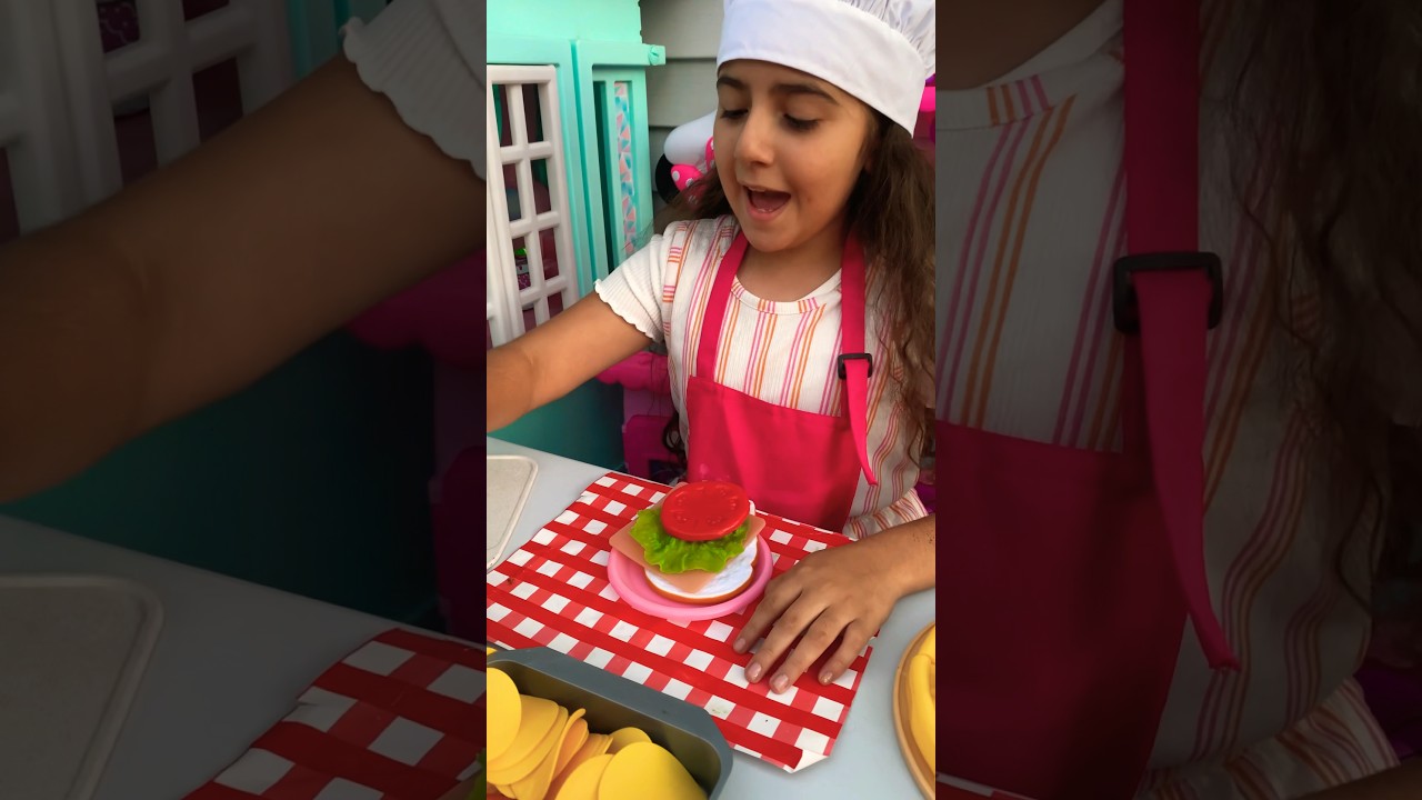 Eating healthy Good Habits Pretend play with kitchen toys🧑&zwj;🍳 #kidsvideos #pretendplay #kitchen