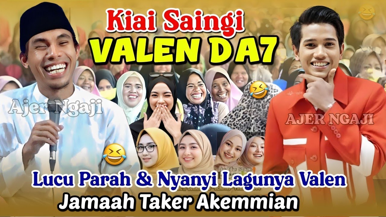 Kiai Saingi VALEN DA7 😂 Full Nyanyi Lagunya Valen‼️KH KHOLIL YASIN Terbaru 2025 Lucu Poll