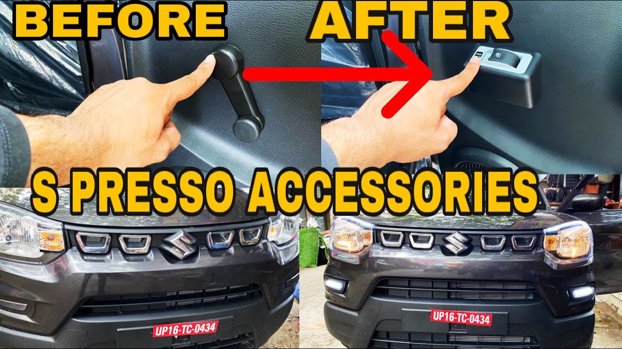 S-PRESSO MODIFIED, POWER WINDOW, FOG LED, CAMERA INSTALLATION, ACCESSORIES FOR S PRESSO| CAR HUT