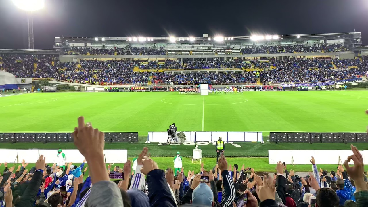 Himno de Bogotá Estadio el Campín Millonarios Vs Junior (4-1) 23/10/2021 #millonarios #bogota