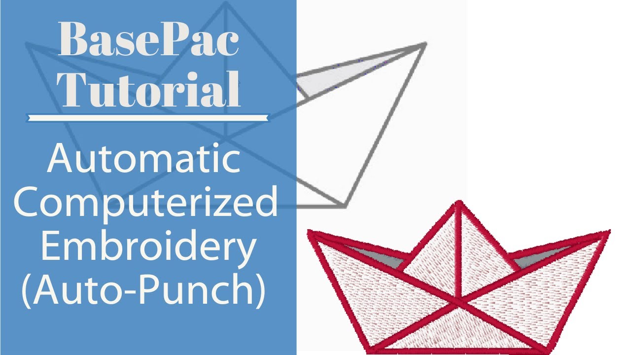 Learn How To Do Automatic Computerized Emboidery  - ACE | BasePac