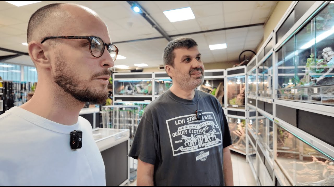 On parle sujets d'actualités et on visite la boutique avec un vétérinaire 🐍
