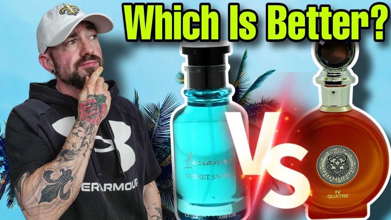 Lucianno Sunset Swim VS Paris Corner North Stag Quatre IV | Fragrance Review Battle