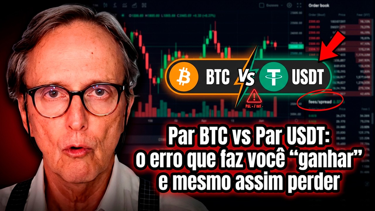 🚨Par BTC vs Par USDT: o erro que faz você “ganhar” e mesmo assim perder