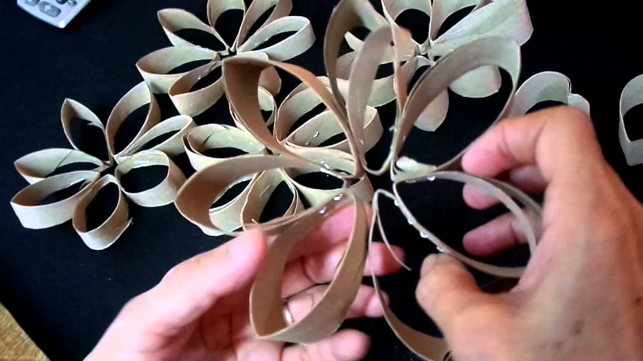 Flor de Rolo de Papel Higiênico